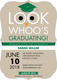 Green Owl Graduation Invitations Image 3 of 5